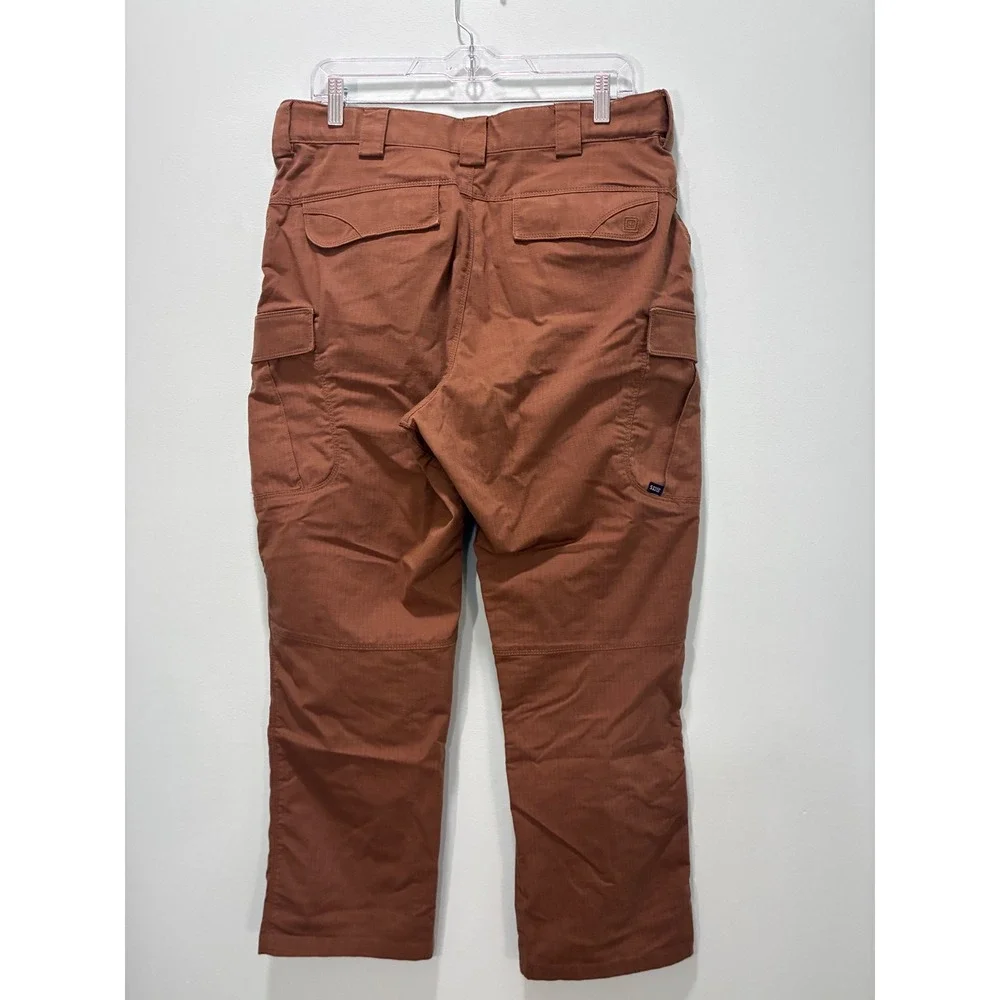 5.11 Tactical Mens Ripstop Cargo Pants Brown 34x30 Work Outdoor Hiking